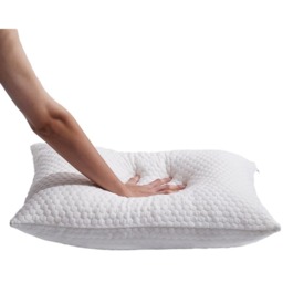 Bamboo Fiber Memory Foam Pillow Insert - White / 66cm - thumbnail 3