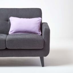 Homescapes Cotton Plain Cushion Cover - Mauve / 50cm - thumbnail 3