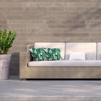 Palm Leaves Outdoor Cushion - Green / 60cm - image 1