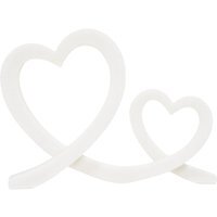 Double Heart Ornament - Neutral - thumbnail 1