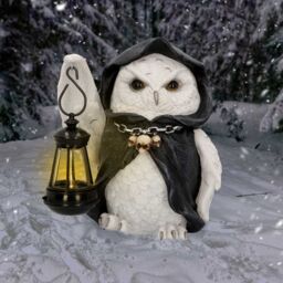 Reapers Flight Lantern Grim Reaper Owl Figurine - 17cm - thumbnail 2