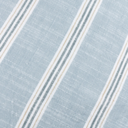 Abersoch Stripe Cotton Cushion - Sail Blue / Feather - thumbnail 4