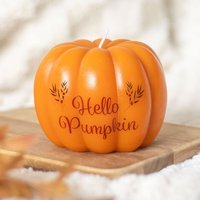 Hello Pumpkin Shaped Unscented Candle - Unscented - image 1