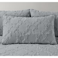 Luxury Allover Tuft Shabby Chic Filled Cushion - Grey