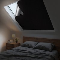 2PC Stick On Blackout Blinds - Black