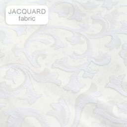 Classic Jacquard Curtain Pair - Cream - thumbnail 3
