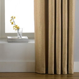 Set of 2 Atlantic Twill Woven Room Darkening Eyelet Curtains - Ochre / 229cm / 137cm - thumbnail 2