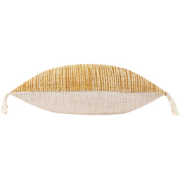 Sono Ink Abstract Fringed Cushion - Cumin / Polyester - thumbnail 3