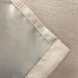 Pair of Vogue Cream Eyelet Thermal Dimout Curtains - Cream / 168cm / 137cm - thumbnail 5