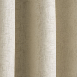 Pair of Vogue Cream Eyelet Thermal Dimout Curtains - Cream / 168cm / 137cm - thumbnail 3