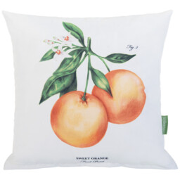 Outdoor Scatter Cushion Printed Garden Furniture Pillow -  Orange Cream Big - thumbnail 2