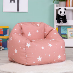 icon Kids Starry Skies Bean Bag Chair - Pink - thumbnail 4