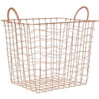 Vertex Copper Plated Basket - Gold