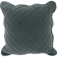 Premium Cotton Velvet Luxury Cushion - Silver - image 1