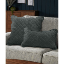 Premium Cotton Velvet Luxury Cushion - Silver - thumbnail 5