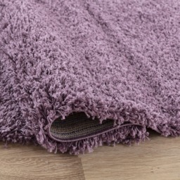 Soft Thick Luxury Modern Shaggy Rug - Mauve / 120cm x 170cm - thumbnail 3