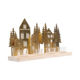 Forest Tealight Holder - Gold - thumbnail 2