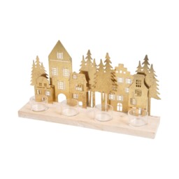 Forest Tealight Holder - Gold - thumbnail 5