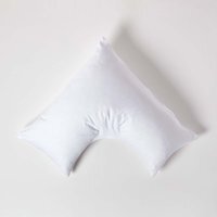 Homescapes Organic Egyptian Cotton V Shaped Pillowcase - White