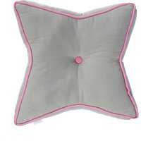 Star Floor Cushion - Grey/Pink - image 1