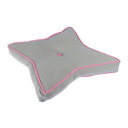 Star Floor Cushion - Grey/Pink - thumbnail 3