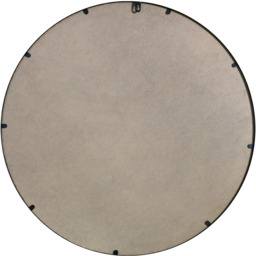 "Fenestra - Black Edged Circular Modern Wall Mirror 35"" - Black" - thumbnail 4