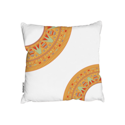 Egyptian Hieroglyphs Outdoor Cushion - Orange / 60cm - thumbnail 2