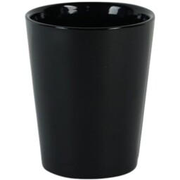 Ceramic Black Gloss Indoor Plant Pot - 12cm - thumbnail 2