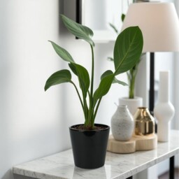 Ceramic Black Gloss Indoor Plant Pot - 12cm - thumbnail 5
