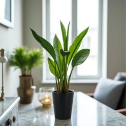 Ceramic Black Gloss Indoor Plant Pot - 12cm - thumbnail 3