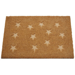 Filta Star embossed coir doormat - Brown - thumbnail 3