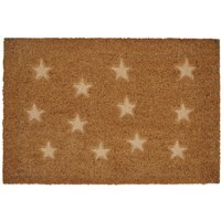 Filta Star embossed coir doormat - Brown - thumbnail 1