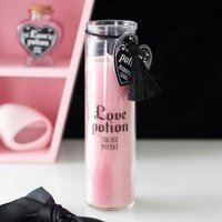 Love Potion Passionfruit Candle Romantic Glass Tube Gift - Pink