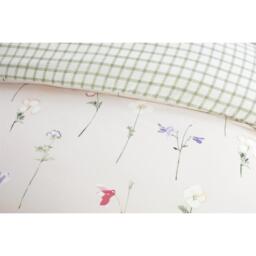 Niamh Floral Duvet Cover Pillowcase  Fitted Sheet Set - Green / Single - thumbnail 3