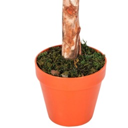 Homescapes Green 4ft Ficus Topiary Artificial Tree with Pot, 125 cm - Green - thumbnail 5