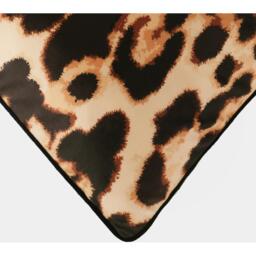 Pack of Matte Velvet Leopard Filled Cushions - Brown / 2 - thumbnail 3