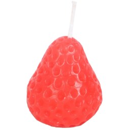 Set of 3 Fruit Shaped Decorative Candles - Strawberry Candles - thumbnail 3