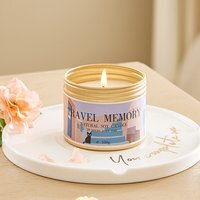 Natural Soy Wax Travel Candle in Tin - Black Cedar Juniper