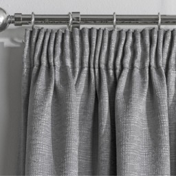 Matrix Grey Silver Tape-Top Thermal Noise Reducing Dim Out Curtains - Grey / 229cm - thumbnail 3