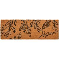 Filta Leaves Coir Doormat - Brown