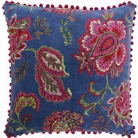 Malisa Paisley Feather Filled Cushion - Smoke Blue
