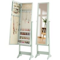 Mirrored Jewelry Armoire - Green