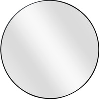 Metal Round Mirror - Black