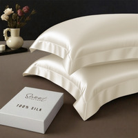 Luxury Silk Oxford Pillowcase - Ivory - thumbnail 1