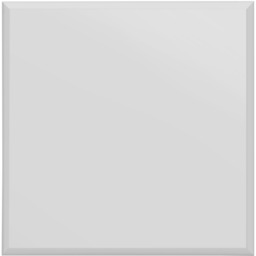 Moderni Glass Frameless Bevelled Square Wall Mirror - Black - thumbnail 4