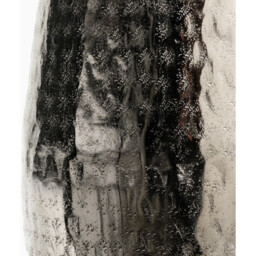 Silver Hammered Metal Vase - Silver - thumbnail 3