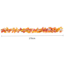 LED Autumn Maple Leaf Garland - Orange / 170cm - thumbnail 4
