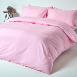 200 Thread Count Egyptian Cotton Extra Deep Fitted Sheet - Pink / Superking - thumbnail 3