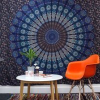 Bodhi Tree Handmade Cotton Bedspread Wall Hanging - Multi