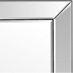 4 x Horsley All Glass Modern Dress Mirror - Silver - thumbnail 3